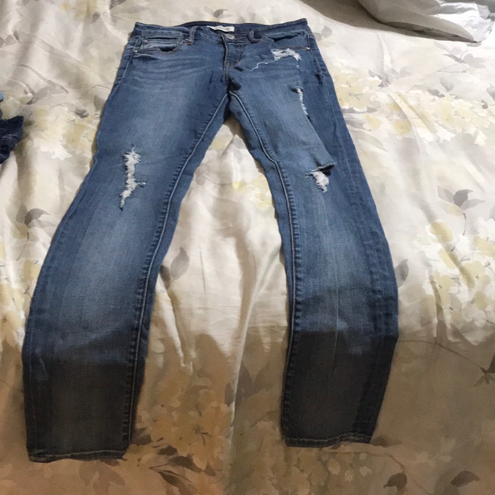 Distressed DressUp Skinny Jeans